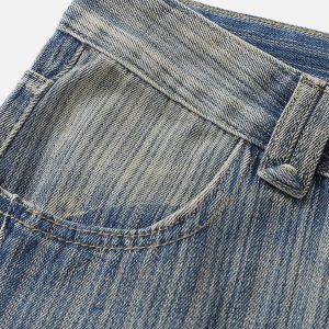 Concert Outfit Stripe Washed Jeans