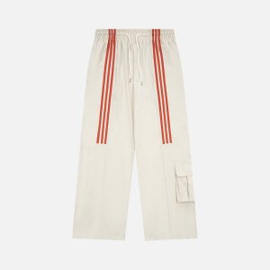 Concert Outfit Striped Draped Sweatpants