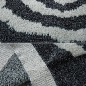 Concert Outfit Striped Knit Sweater