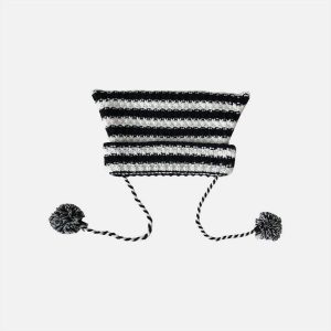 Concert Outfit Striped Little Devil Cat Ear Hat