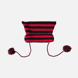 Concert Outfit Striped Little Devil Cat Ear Hat
