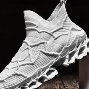 Concert Outfit Striped Mesh Sneakers