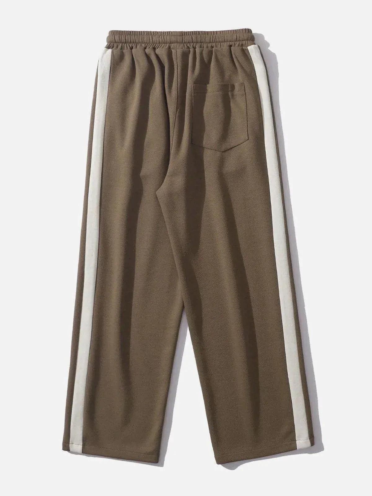 Concert Outfit Striped Patchwork Pants Concert Outfit Striped Patchwork Pants