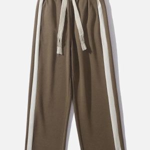 Concert Outfit Striped Patchwork Pants