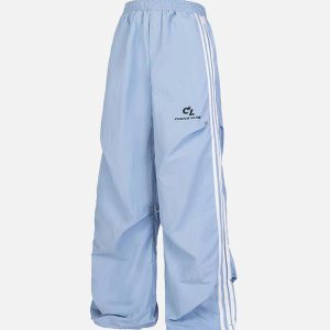 Concert Outfit Striped Pleated Sweatpants