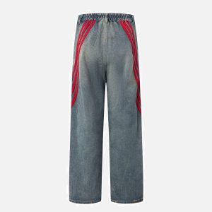 Concert Outfit Striped Vibe Straight Jeans