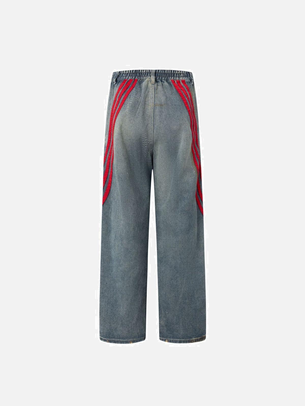 Concert Outfit Striped Vibe Straight Jeans Concert Outfit Striped Vibe Straight Jeans