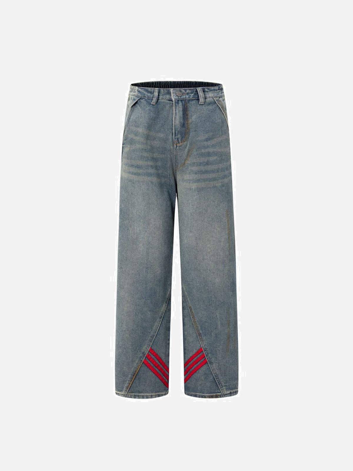 Concert Outfit Striped Vibe Straight Jeans Concert Outfit Striped Vibe Straight Jeans