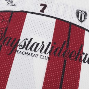 Concert Outfit Stylish Striped Sports Jersey T-Shirt