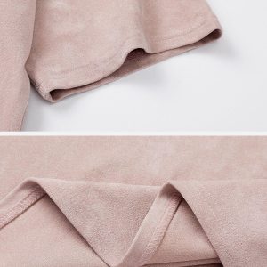 Concert Outfit Suede Angel Print Tee