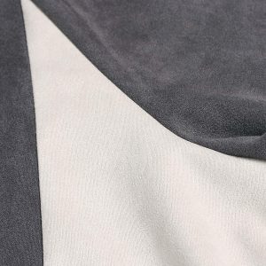 Concert Outfit Suede Contrast Color Spliced Letter Embroidery Oversize T-Shirt