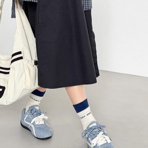 Concert Outfit Suede Lace-Up Sneakers