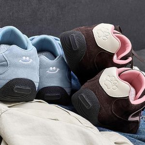 Concert Outfit Suede Lace-Up Sneakers