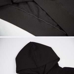 Concert Outfit Suede Letter Foam Print Hoodie