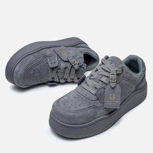 Concert Outfit Suede Low-Top Skate Shoes