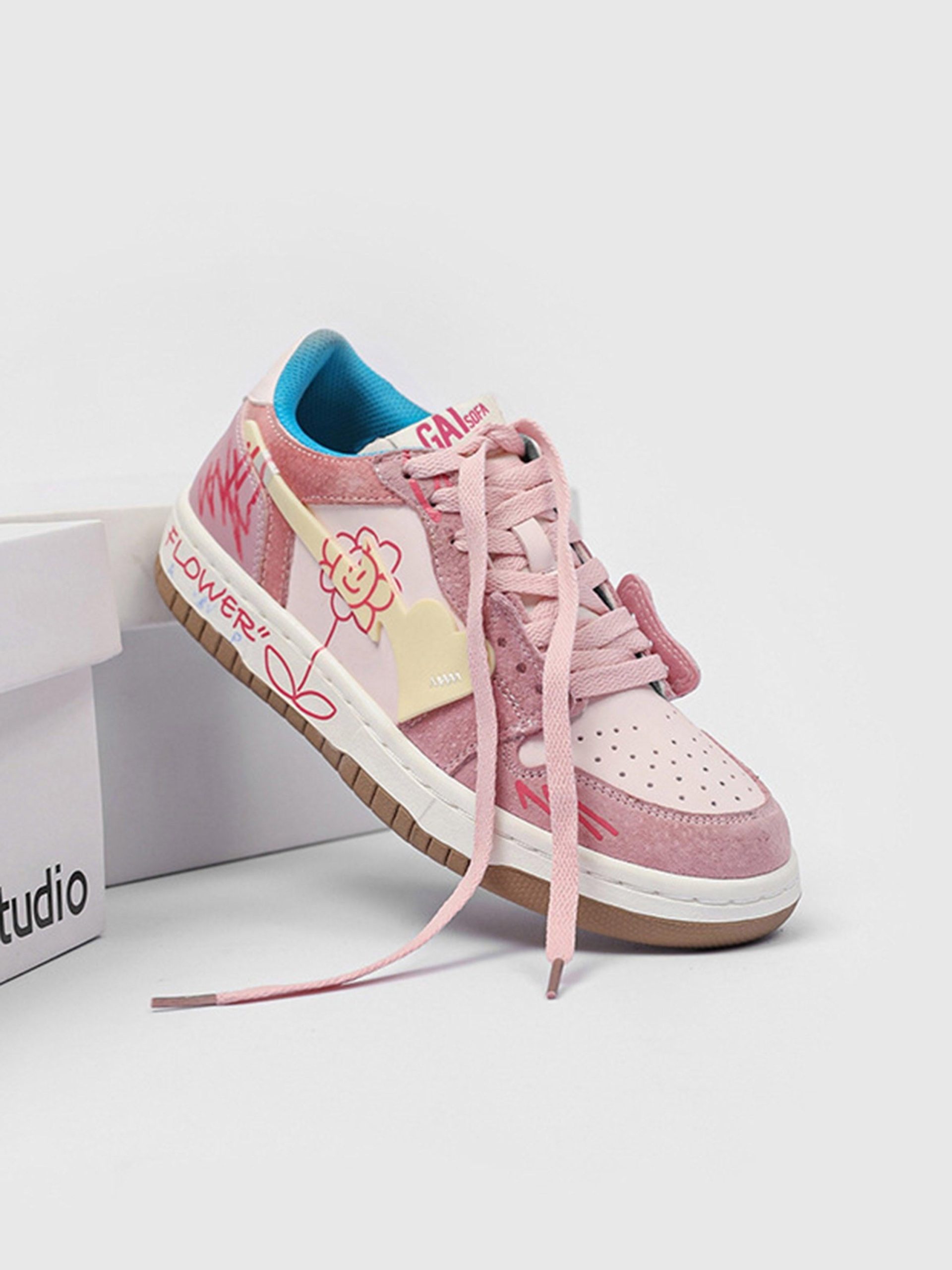 Concert Outfit Sunflower Hip-Hop Skate Shoes Concert Outfit Sunflower Hip-Hop Skate Shoes