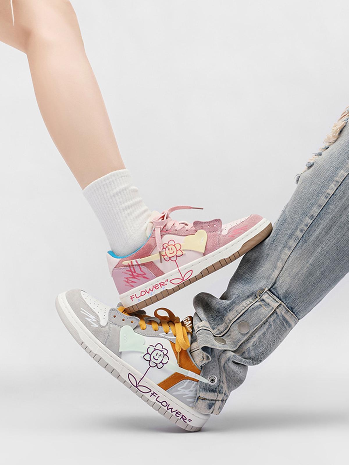 Concert Outfit Sunflower Hip-Hop Skate Shoes Concert Outfit Sunflower Hip-Hop Skate Shoes