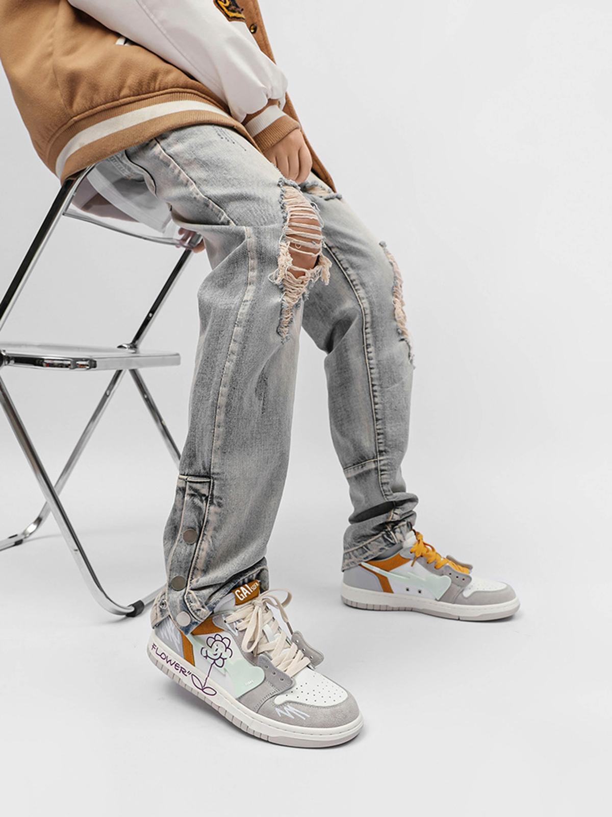 Concert Outfit Sunflower Hip-Hop Skate Shoes Concert Outfit Sunflower Hip-Hop Skate Shoes