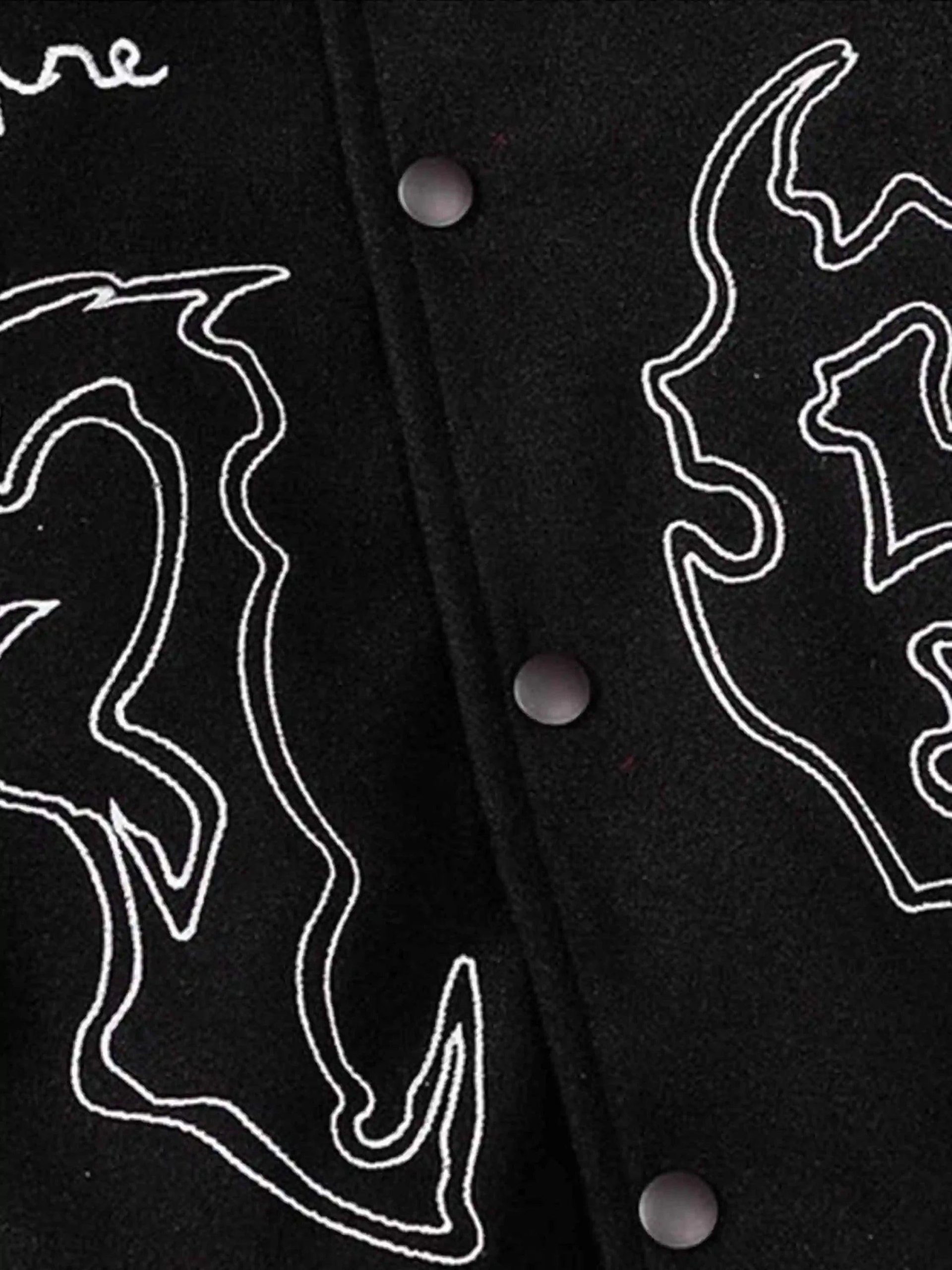 Concert Outfit Symbol Embroidery PU Leather Racing Jacket Concert Outfit Symbol Embroidery PU Leather Racing Jacket