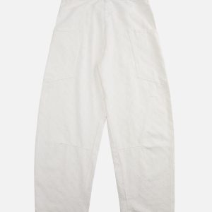 Concert Outfit Textured Structured Barrel Jeans