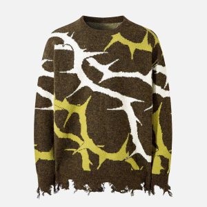 Concert Outfit Thorn Destroyed Sweater