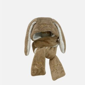 Concert Outfit Three In One Big Ear Warmth Gloves Scarf Hat