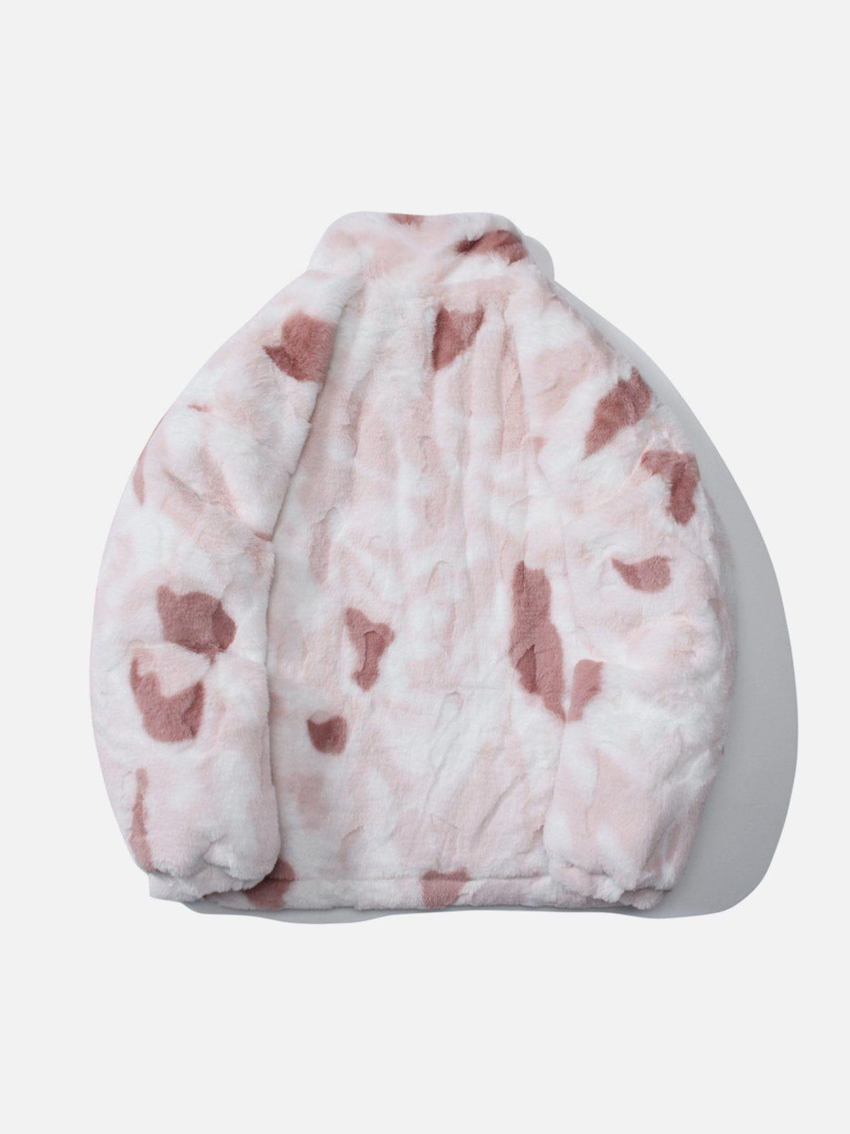 Concert Outfit Tie Dye Angel Bunny Label Sherpa Coat Concert Outfit Tie Dye Angel Bunny Label Sherpa Coat