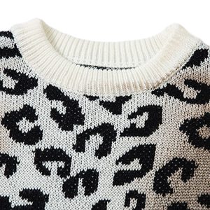 Concert Outfit Tie-Dye Cheetah Jacquard Sweater