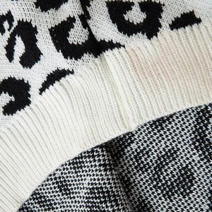 Concert Outfit Tie-Dye Cheetah Jacquard Sweater