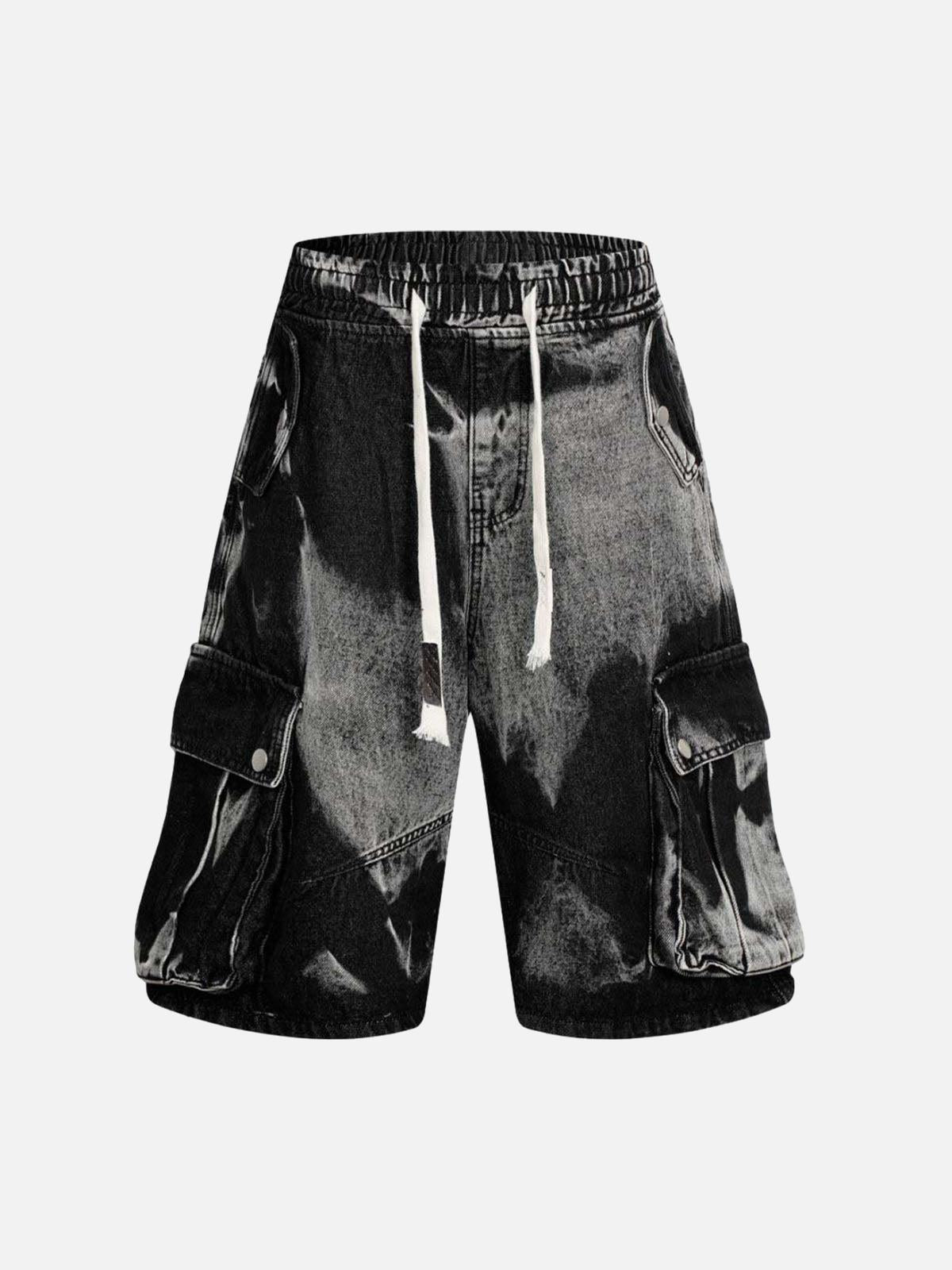 Concert Outfit Tie-Dye Drawstring Cargo Jorts Concert Outfit Tie-Dye Drawstring Cargo Jorts