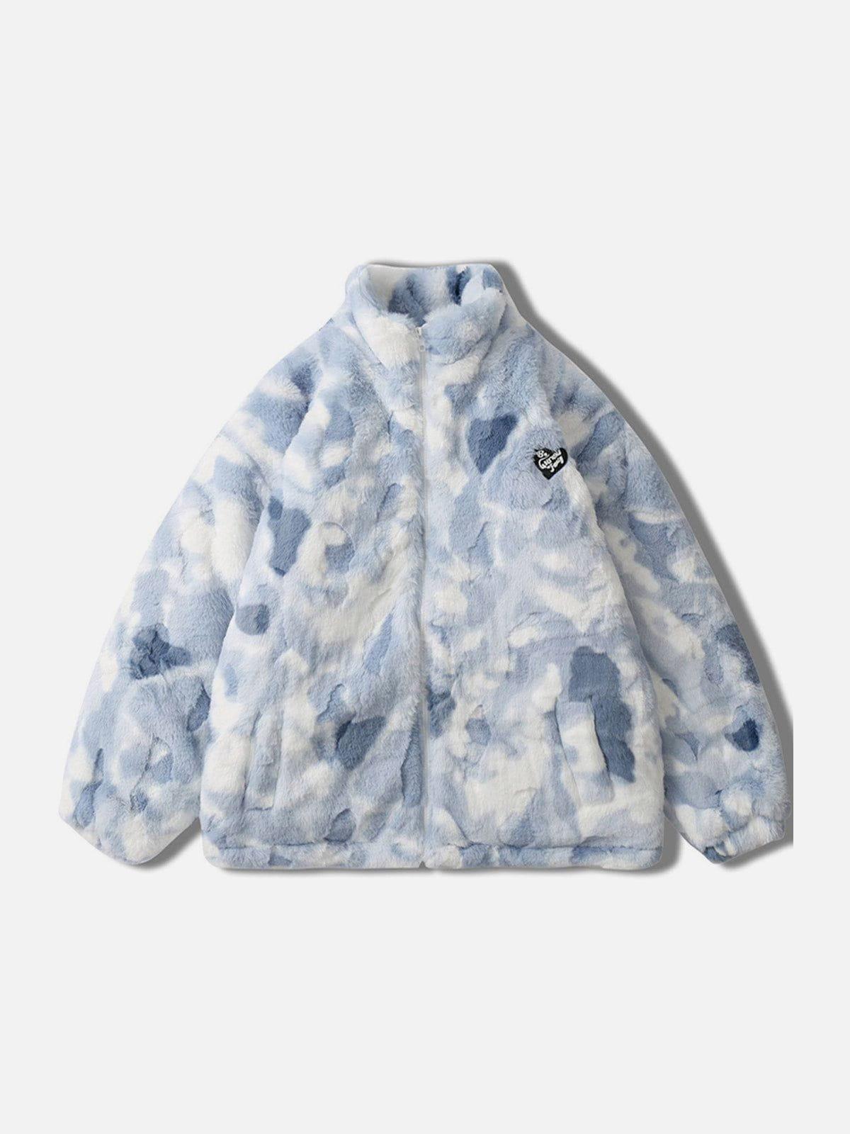 Concert Outfit Tie-Dye Heart Sherpa Coat Concert Outfit Tie-Dye Heart Sherpa Coat