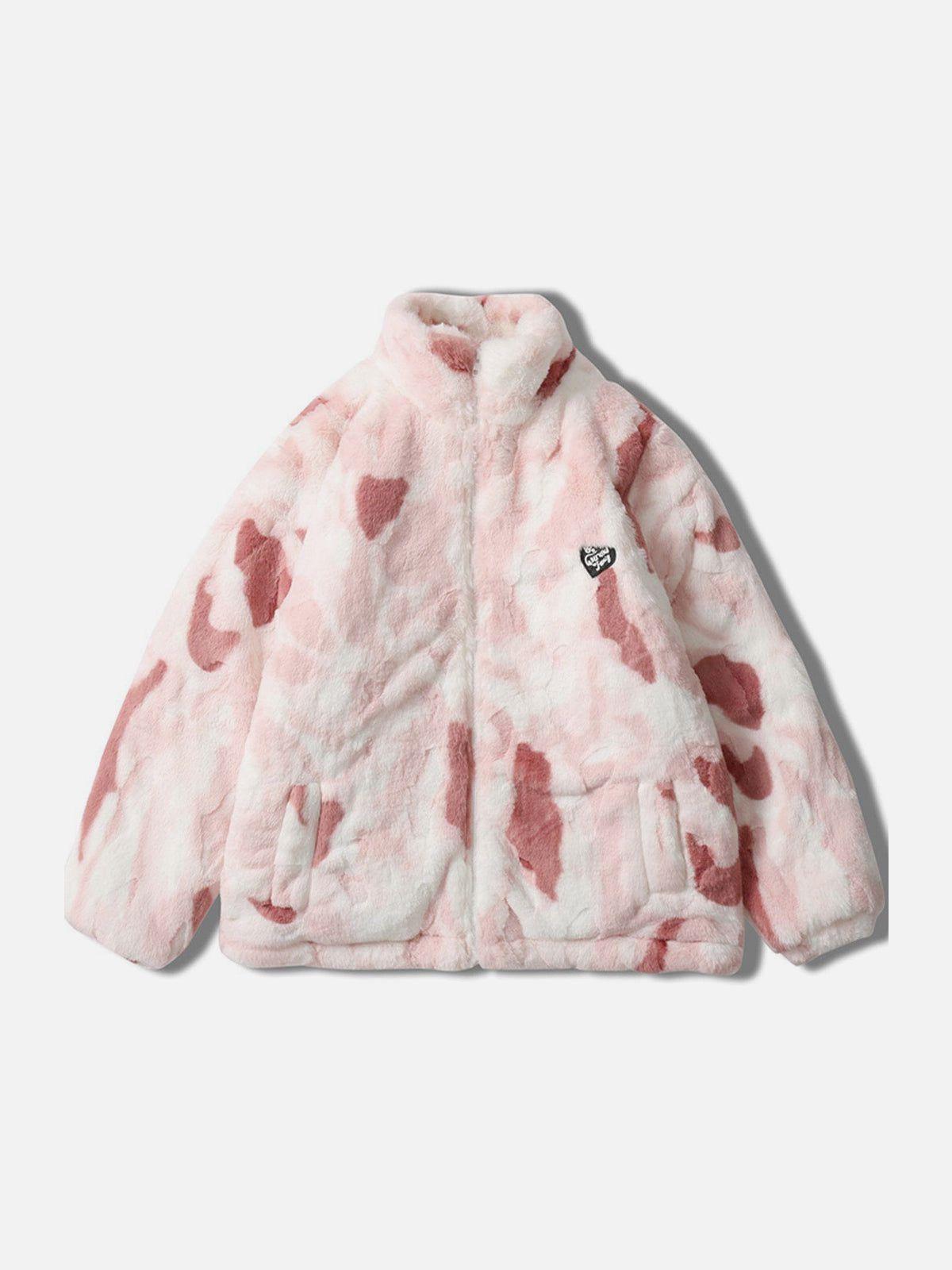 Concert Outfit Tie-Dye Heart Sherpa Coat Concert Outfit Tie-Dye Heart Sherpa Coat