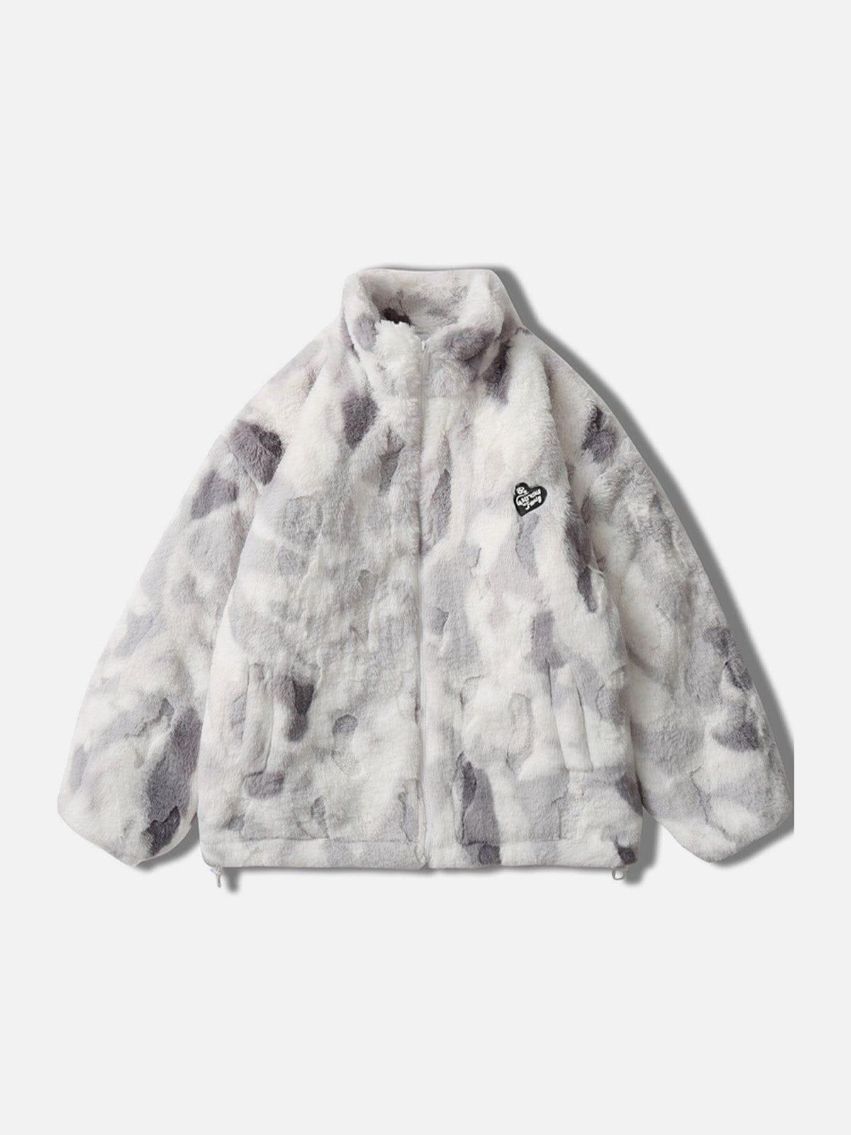 Concert Outfit Tie-Dye Heart Sherpa Coat Concert Outfit Tie-Dye Heart Sherpa Coat