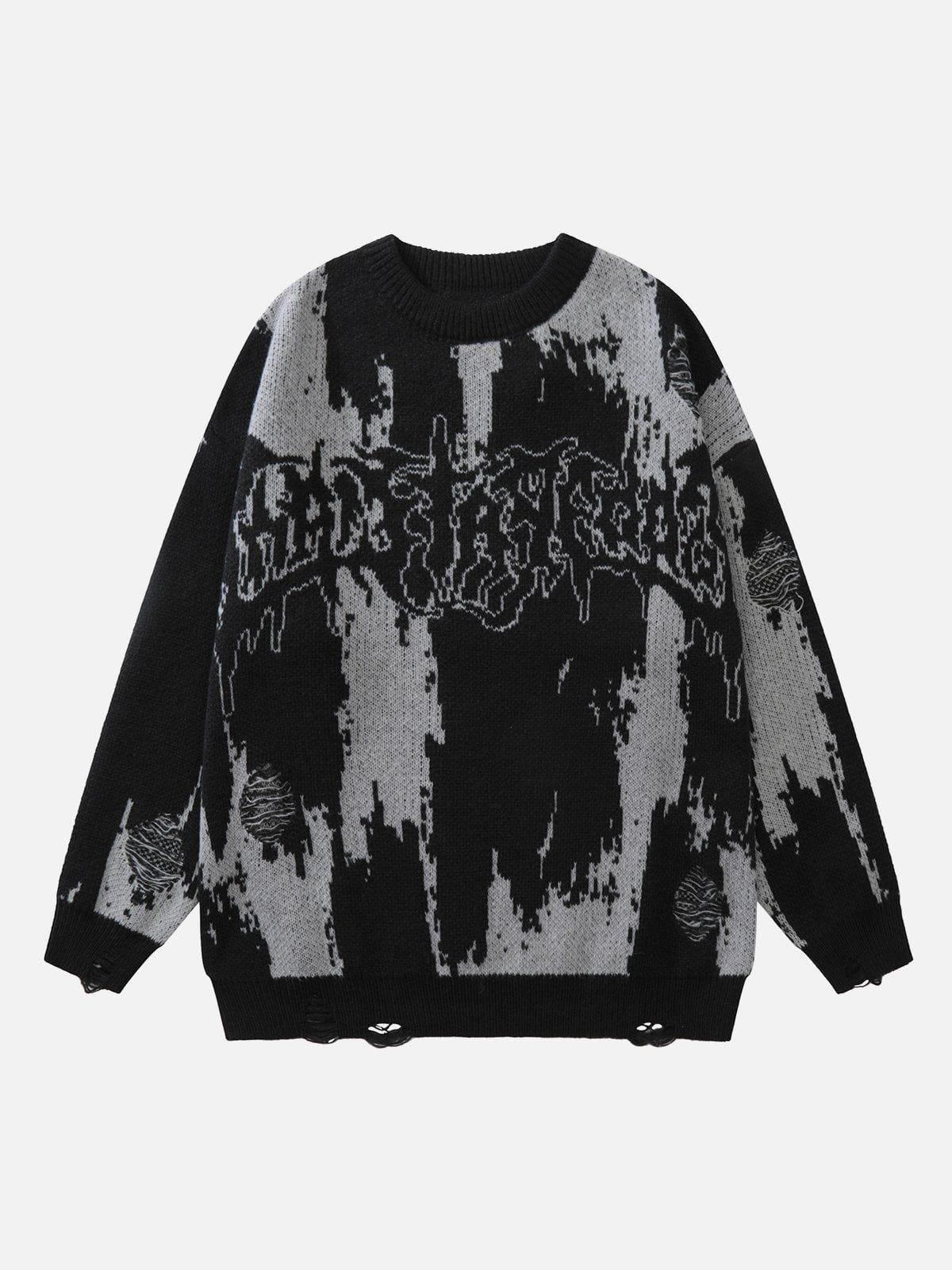 Concert Outfit Tie Dye Letter Print Sweater Concert Outfit Tie Dye Letter Print Sweater