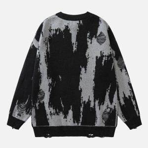 Concert Outfit Tie Dye Letter Print Sweater