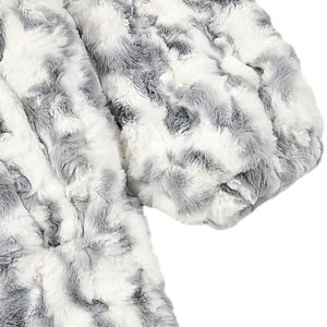 Concert Outfit Tie-Dye Stand Collar Sherpa Jacket