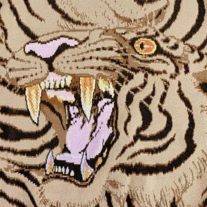 Concert Outfit Tiger Crew Neck Knitted Sweater