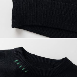 Concert Outfit Tomato Jacquard Sweater