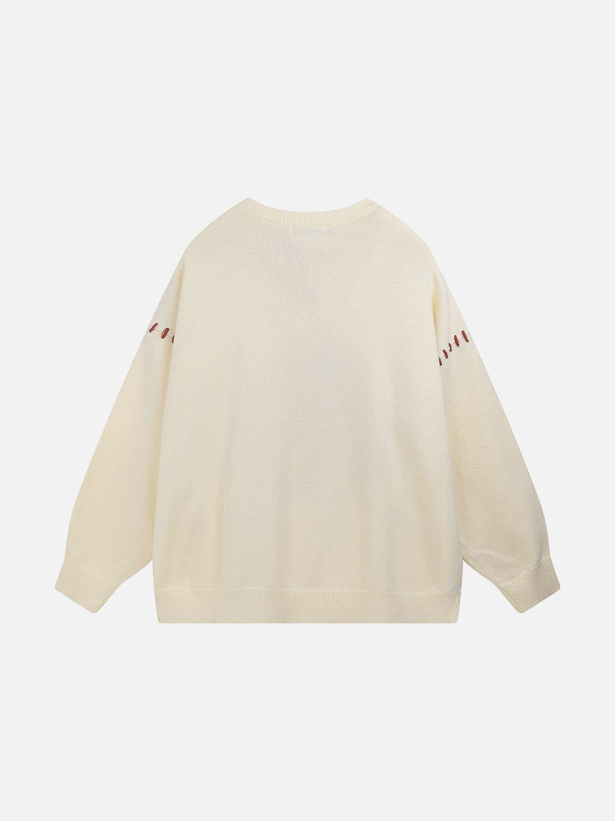 Concert Outfit Tomato Jacquard Sweater Concert Outfit Tomato Jacquard Sweater