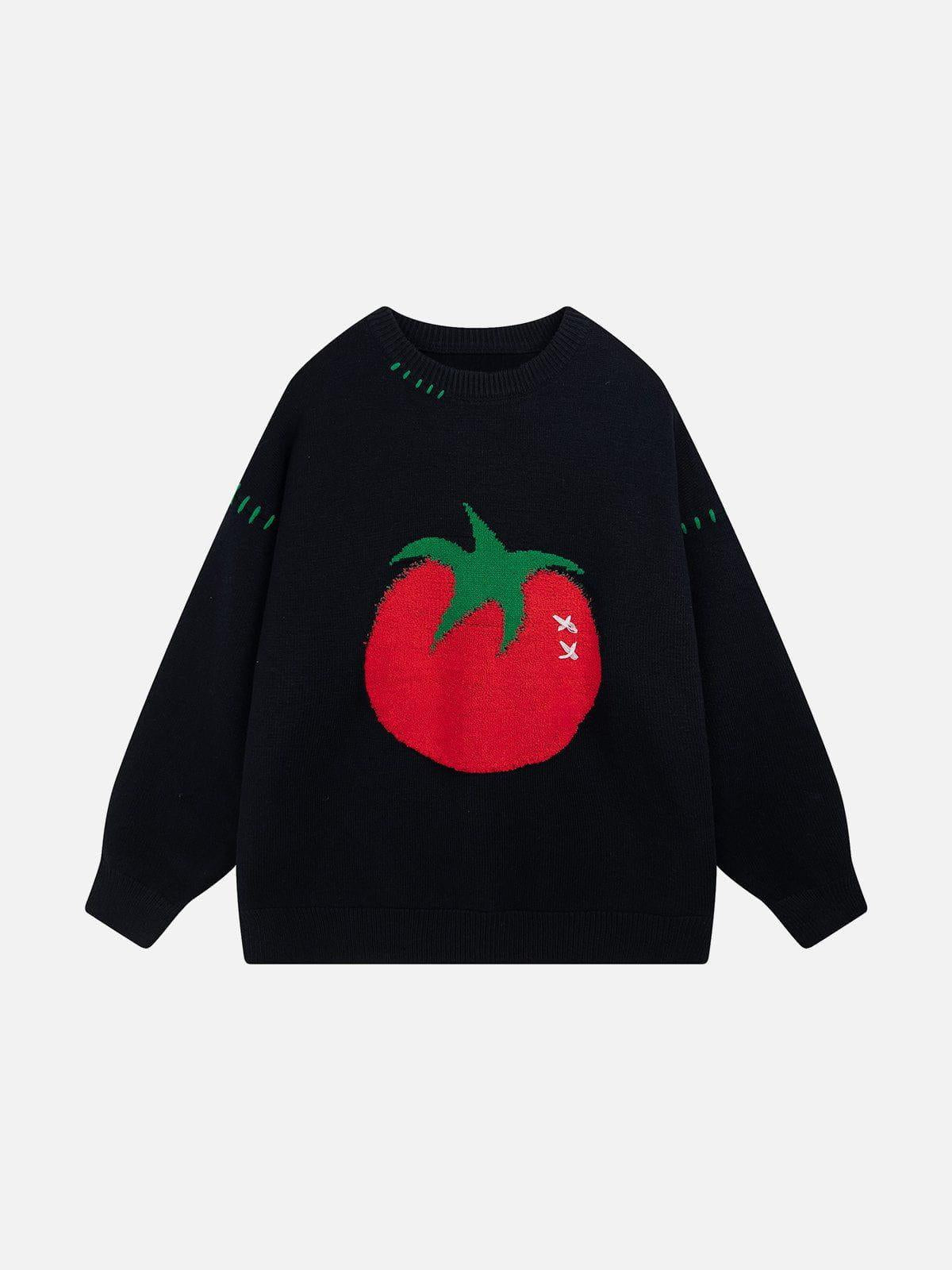 Concert Outfit Tomato Jacquard Sweater Concert Outfit Tomato Jacquard Sweater