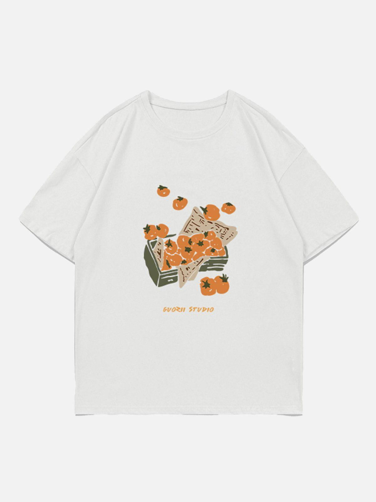 Concert Outfit Tomatoes Print Tee Concert Outfit Tomatoes Print Tee