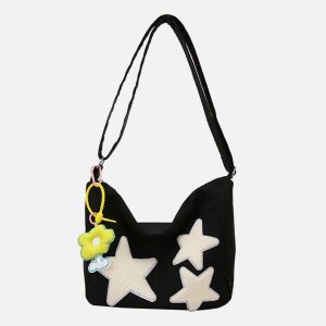 Concert Outfit Towel Embroidery Star Shoulder Bag