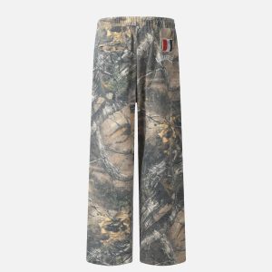 Concert Outfit Tree Branches Digital Print Drapey Pants