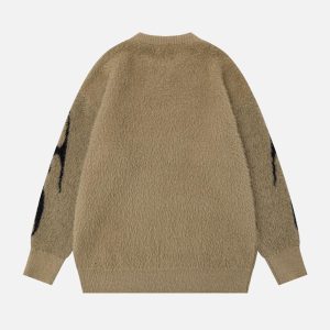 Concert Outfit Tribal Jacquard Knit Sweater