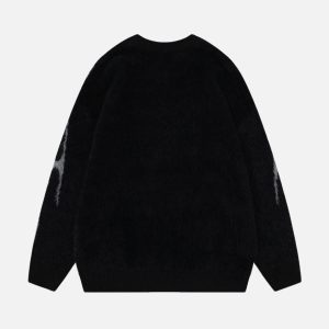 Concert Outfit Tribal Jacquard Knit Sweater