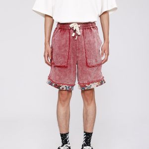 Concert Outfit Tribe Culture Pattern Washed Jorts