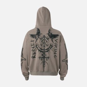 Concert Outfit Triple Eye Graphic Hoodie