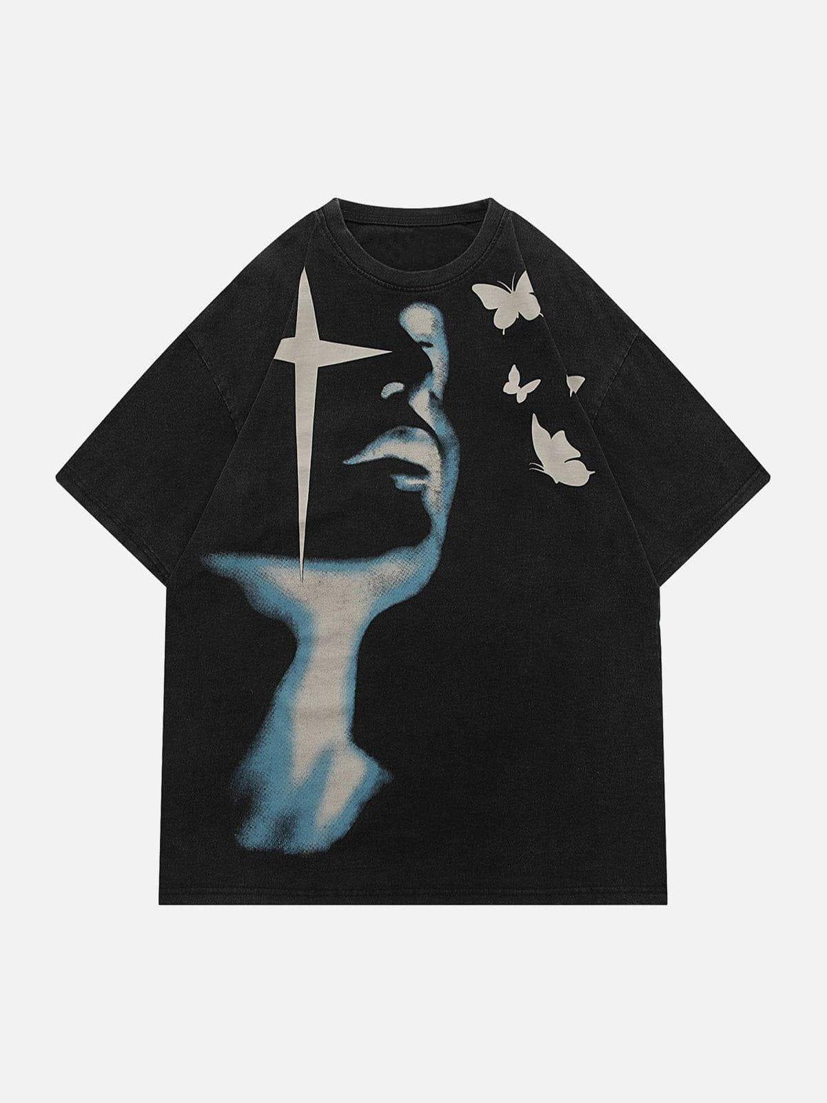 Concert Outfit Twinkling Star Pattern Tee Concert Outfit Twinkling Star Pattern Tee