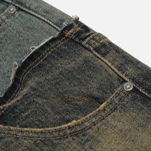 Concert Outfit Two Layer Loose Jeans