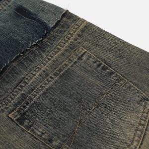 Concert Outfit Two Layer Loose Jeans